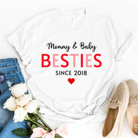 Mommy & Daughter Besties Since Personalized Tee