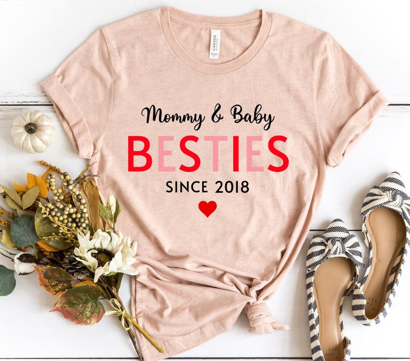 Mommy & Daughter Besties Since Personalized Tee