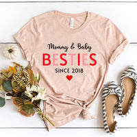 Mommy & Daughter Besties Since Personalized Tee