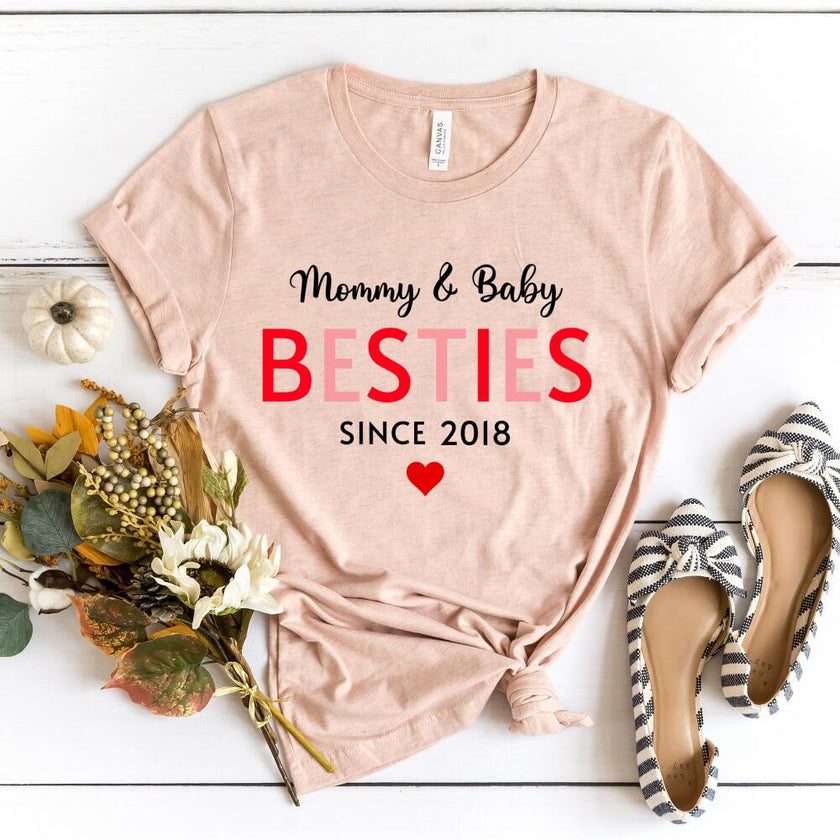 Mommy & Daughter Besties Since Personalized Tee