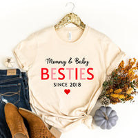 Mommy & Daughter Besties Since Personalized Tee