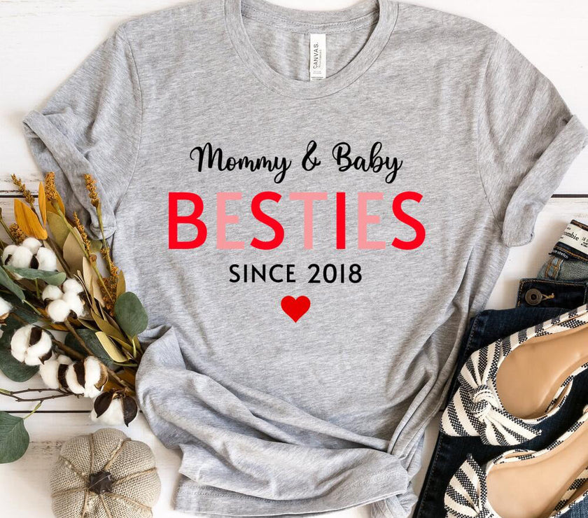 Mommy & Daughter Besties Since Personalized Tee