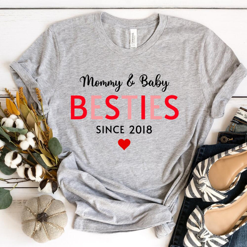 Mommy & Daughter Besties Since Personalized Tee