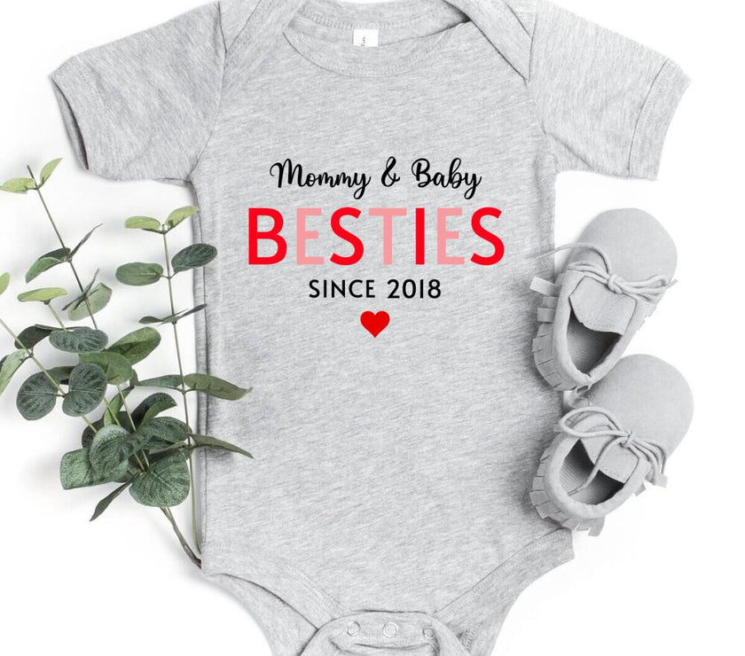 Mommy & Daughter Besties Since Personalized Tee