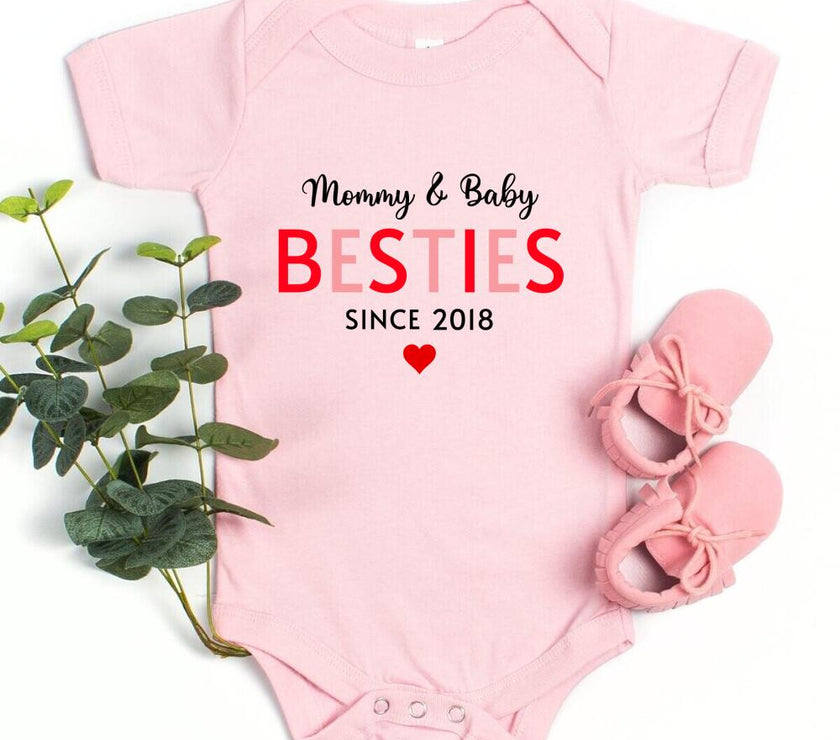 Mommy & Daughter Besties Since Personalized Tee