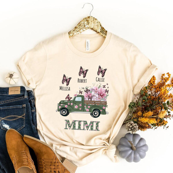 Mom & Mini Garden Truck Personalized T-Shirt
