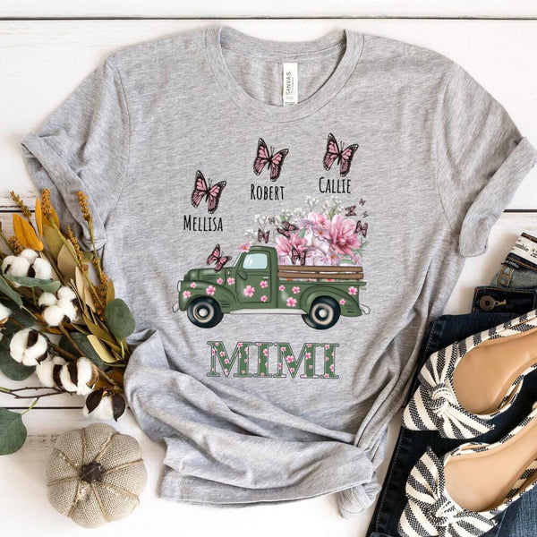 Mom & Mini Garden Truck Personalized T-Shirt