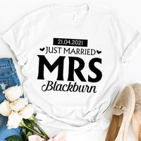 Just Married Mr & Mrs Tee