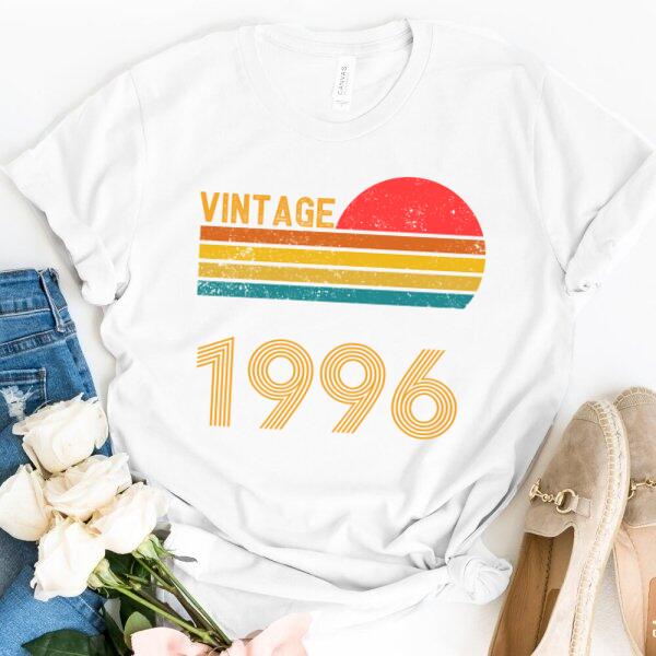 Personalized Year Vintage Birthday Sun Tee