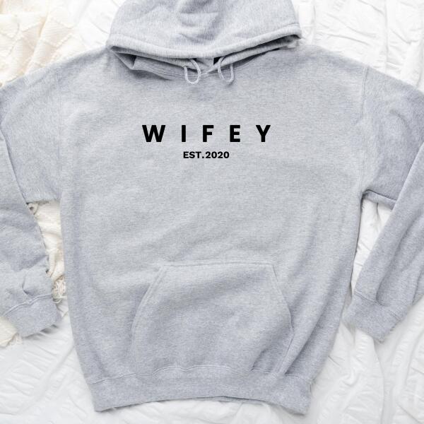 Wifey Personalized Crewneck Tee