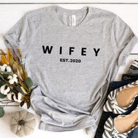 Wifey Personalized Crewneck Tee