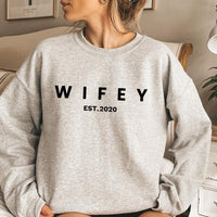 Wifey Personalized Crewneck Tee