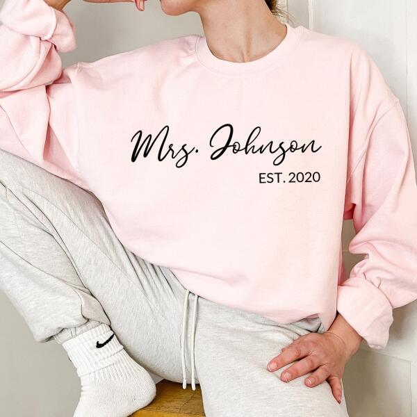 Camisa personalizada para señoras: camiseta personalizada con nombre para novias y esposas