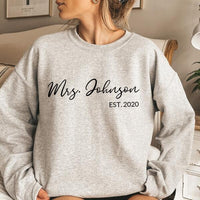 Camisa personalizada para señoras: camiseta personalizada con nombre para novias y esposas