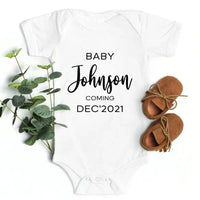 Personalized Baby Cominng Soon Tee