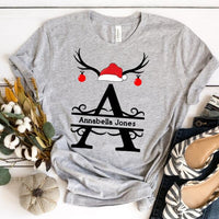 Personalized Initial Christmas T-Shirt