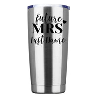Futura señora y señor vaso personalizado
