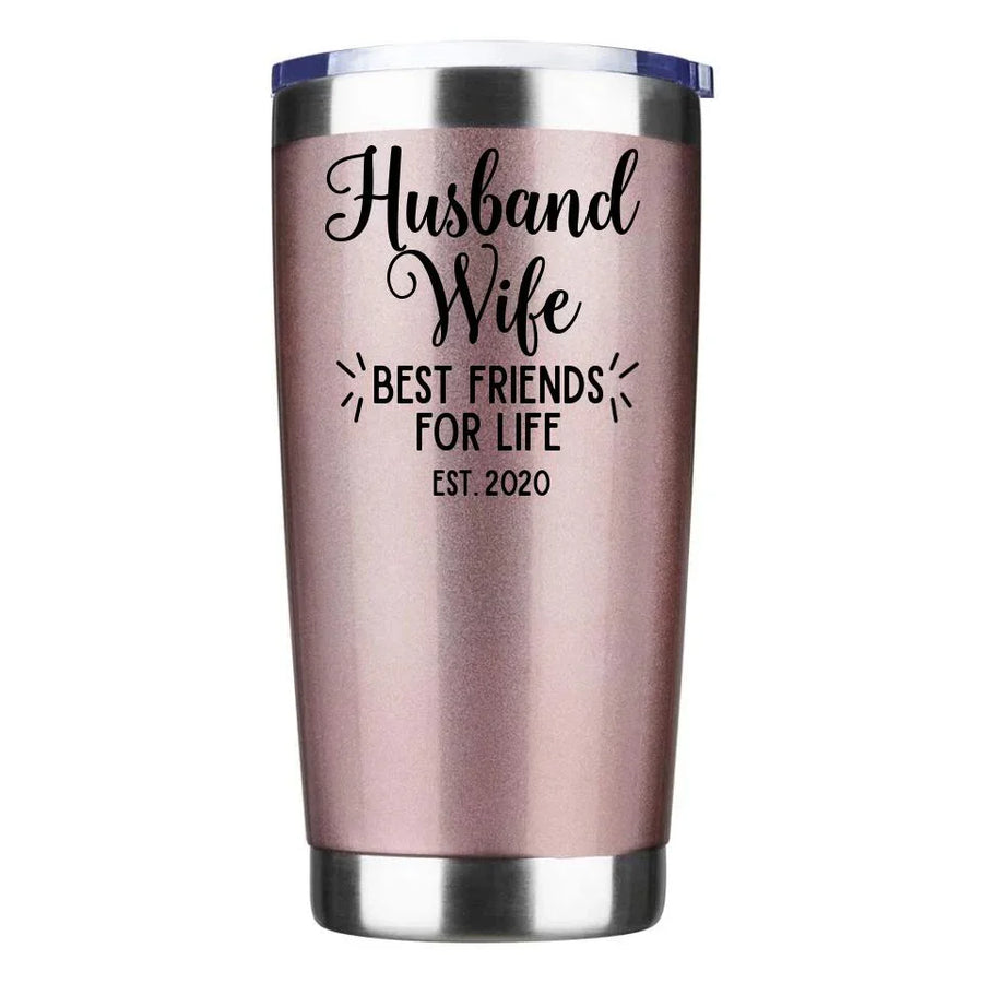 Husband Wife Besties Personalized Tumbler