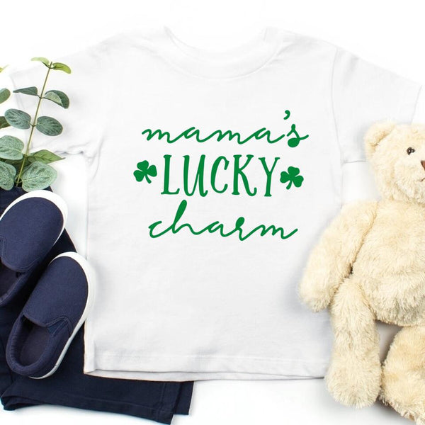 Lucky Mama Tee Lucky Charm St. Patty's T-Shirt For Mom and Kids
