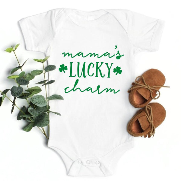 Lucky Mama Tee Lucky Charm St. Patty's T-Shirt For Mom and Kids