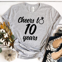 Cheers to Many Years Personalized Anniversary T-shirt