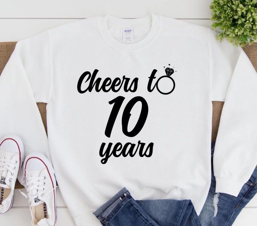 Cheers to Many Years Personalized Anniversary T-shirt