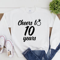 Cheers to Many Years Personalized Anniversary T-shirt