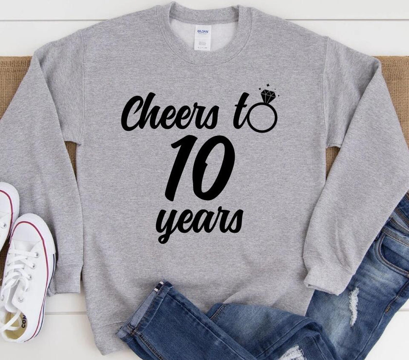 Cheers to Many Years Personalized Anniversary T-shirt