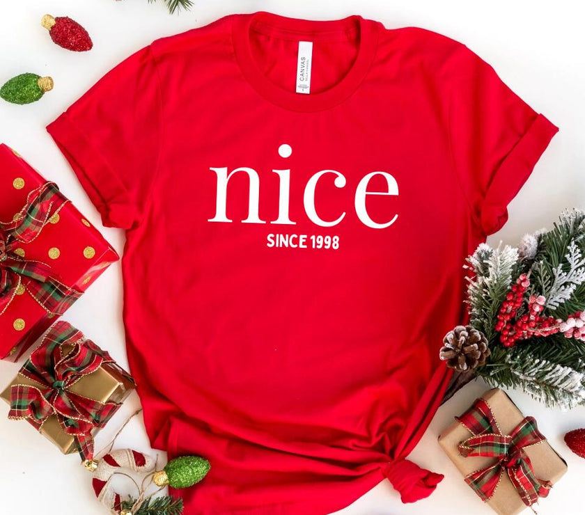 Naughty Or Nice Personalized Christmas Top