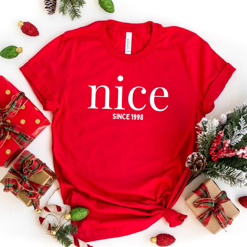 Naughty Or Nice Personalized Christmas Top