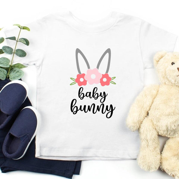 Bunny Flower Tee - Mom and Daughter Easter Tee