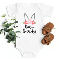 Bunny Flower Tee - Mom and Daughter Easter Tee