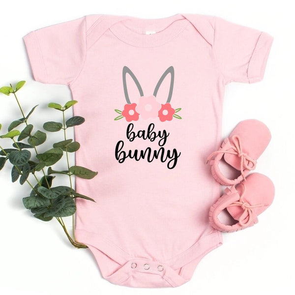 Bunny Flower Tee - Mom and Daughter Easter Tee