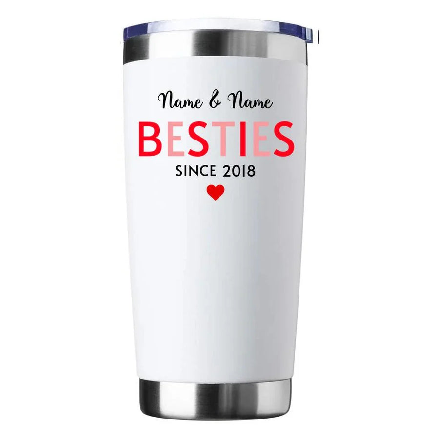 Vaso personalizado de 20 oz "Mamá e hija, mejores amigas"