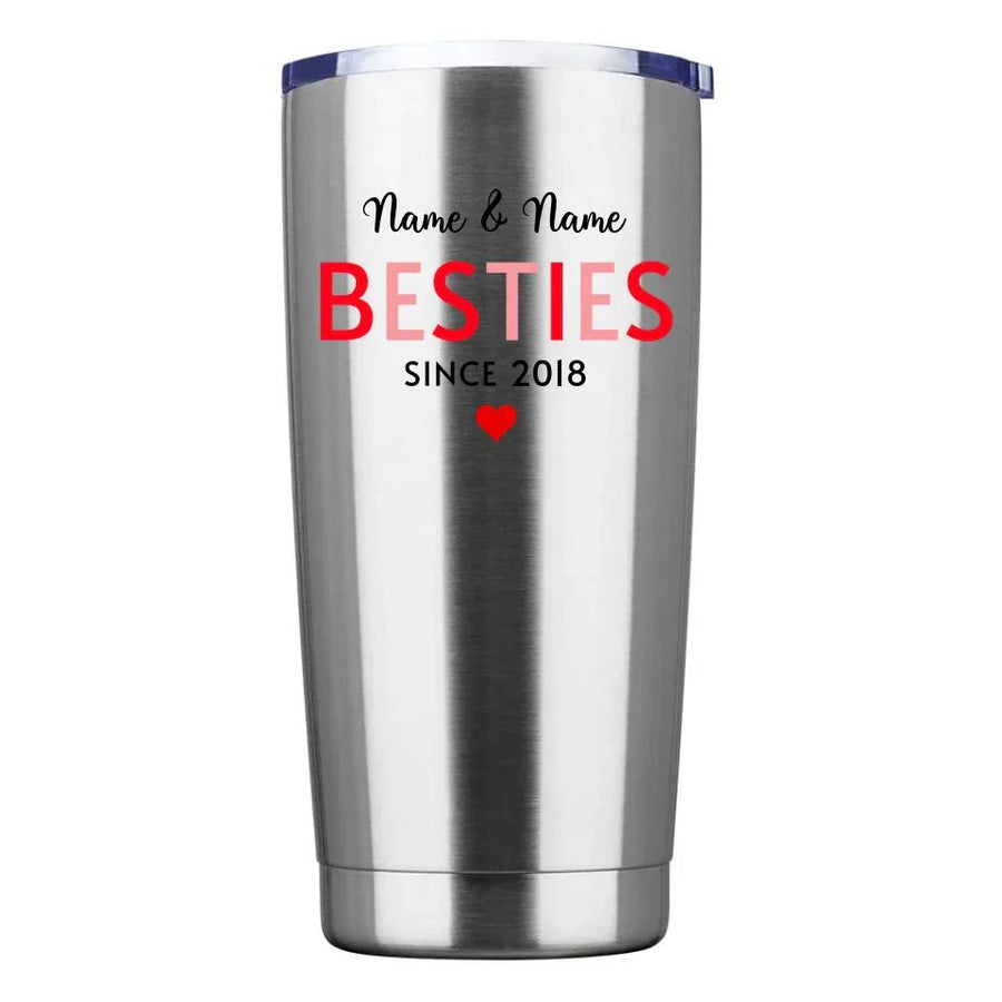 Vaso personalizado de 20 oz "Mamá e hija, mejores amigas"