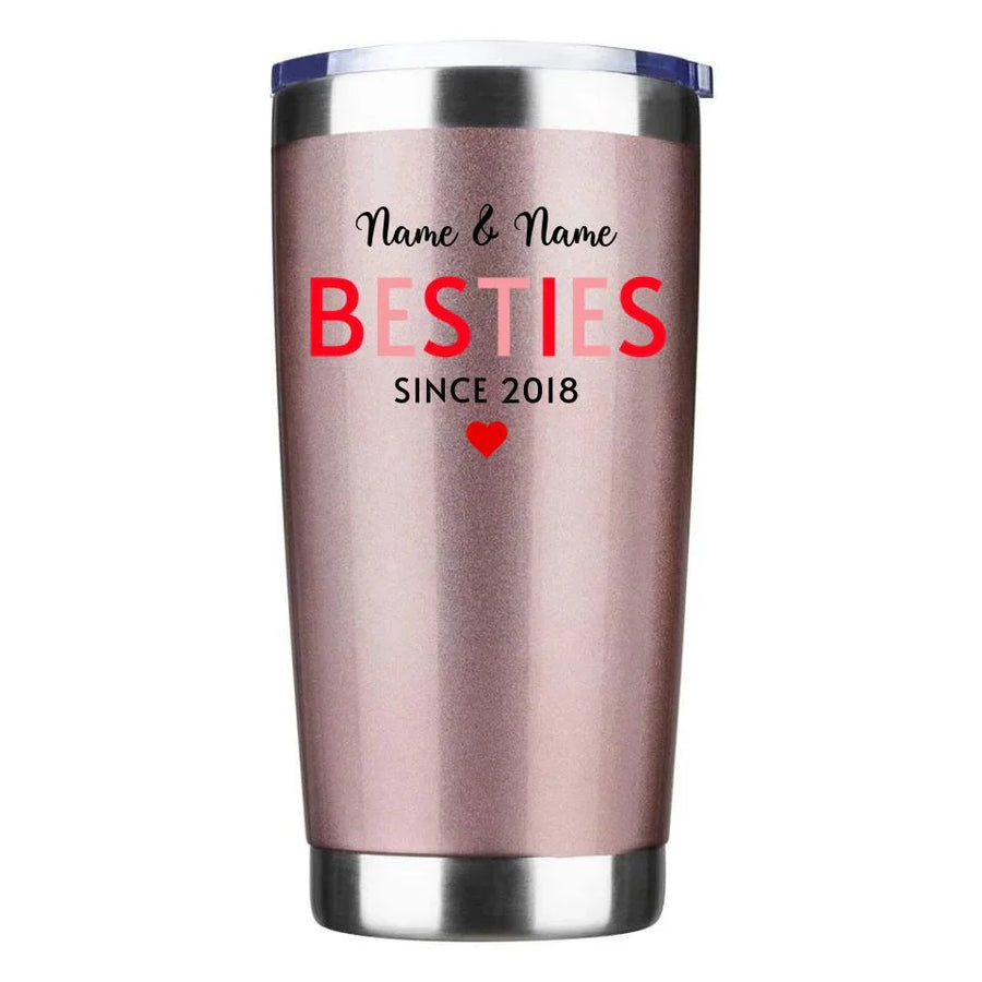 Vaso personalizado de 20 oz "Mamá e hija, mejores amigas"