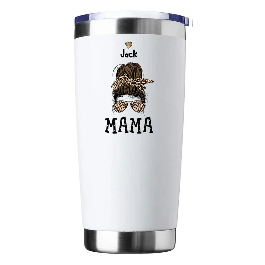 Vaso personalizado "Mamá y niños" (desordenado)