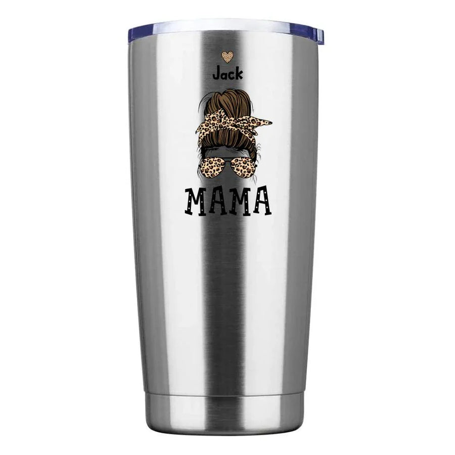 Vaso personalizado "Mamá y niños" (desordenado)
