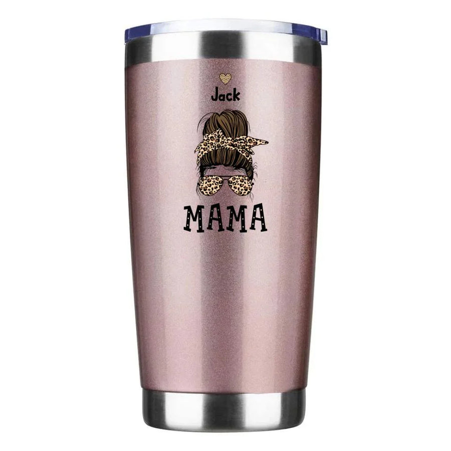 Vaso personalizado "Mamá y niños" (desordenado)