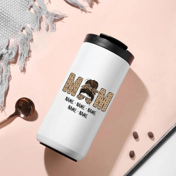Mom And Kids Personalized 14oz Coffee Tumbler