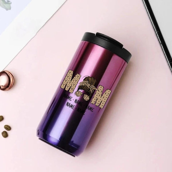Mom And Kids Personalized 14oz Coffee Tumbler