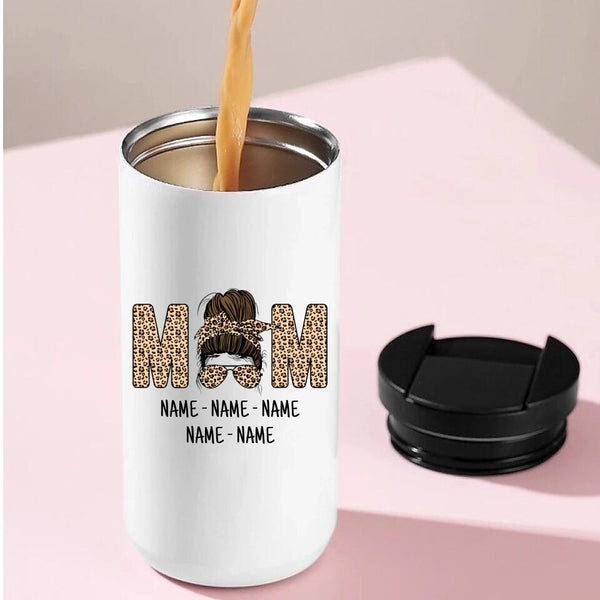 Mom And Kids Personalized 14oz Coffee Tumbler