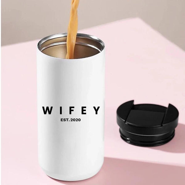 Vaso de café personalizado de 14 oz para esposa