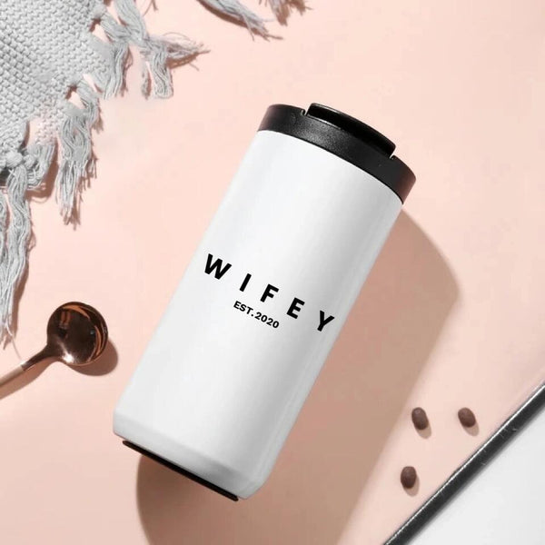 Vaso de café personalizado de 14 oz para esposa