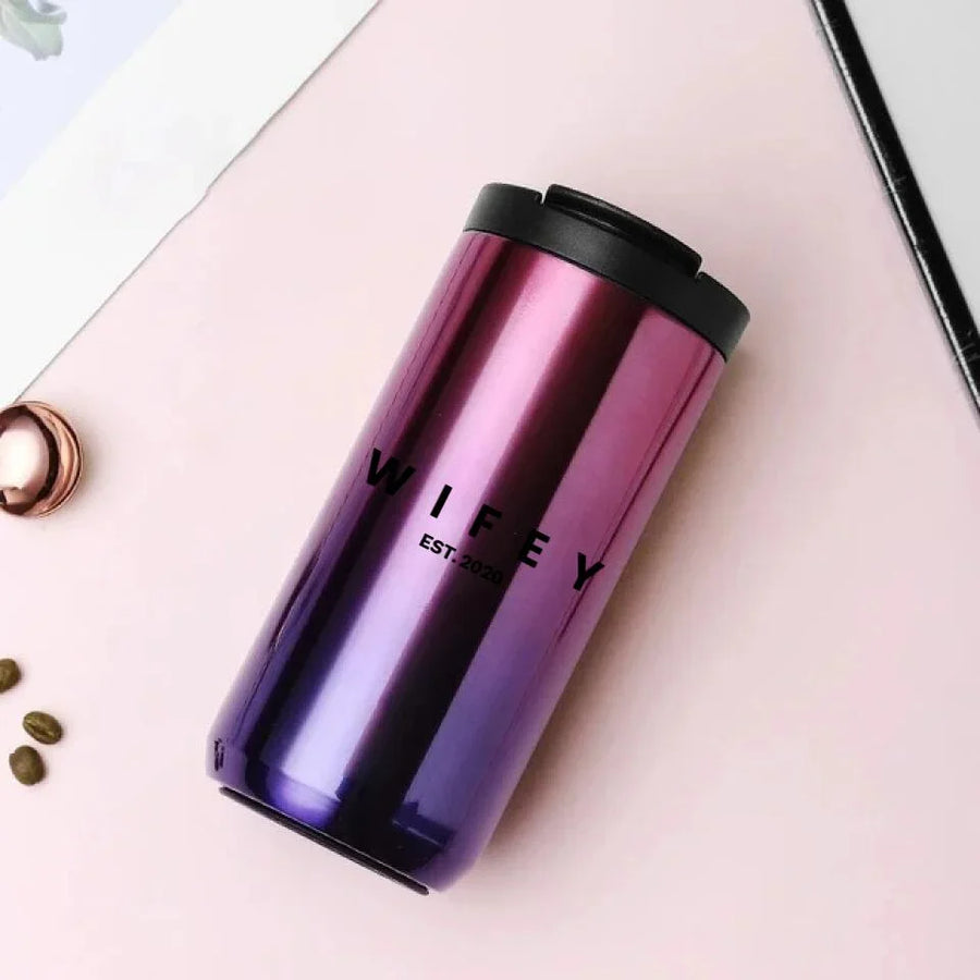 Vaso de café personalizado de 14 oz para esposa