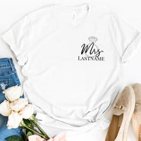 Mrs Personalized With Ring Top