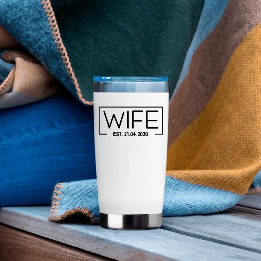 Wife Hubs Established Personalized Tumblers