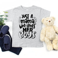 Camiseta de mamá que ama a sus hijos 