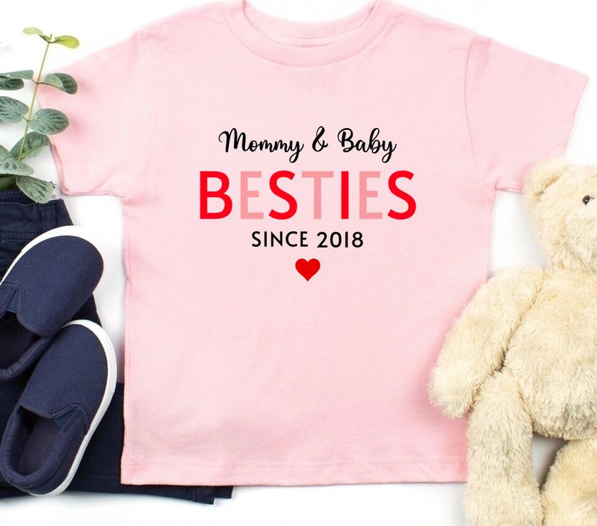 Mommy & Daughter Besties Since Personalized Tee