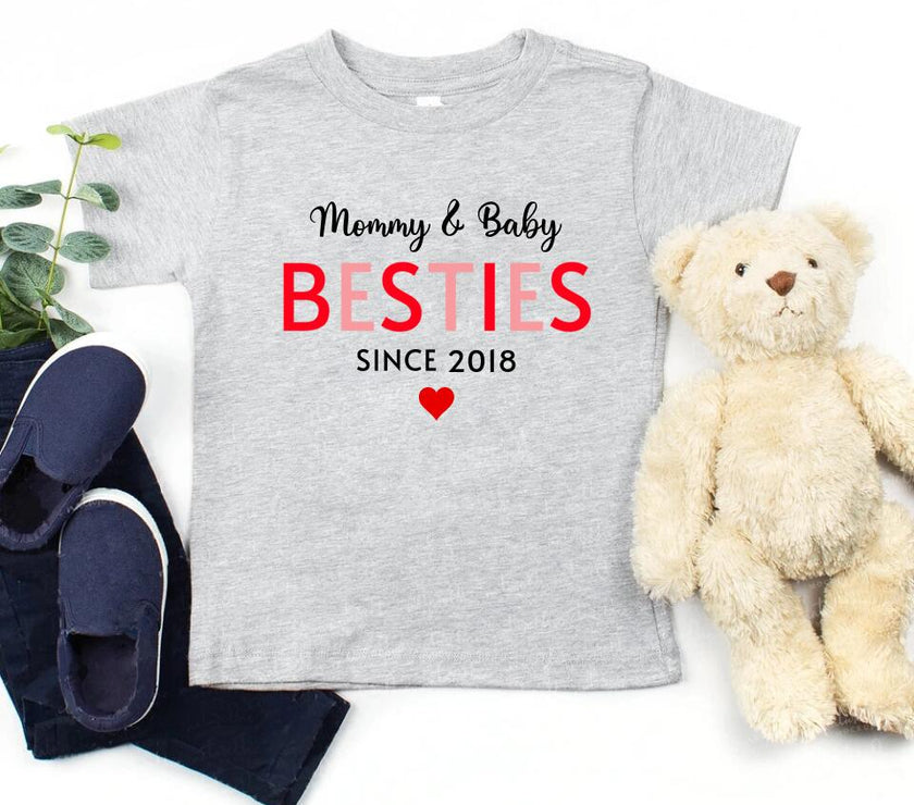 Mommy & Daughter Besties Since Personalized Tee